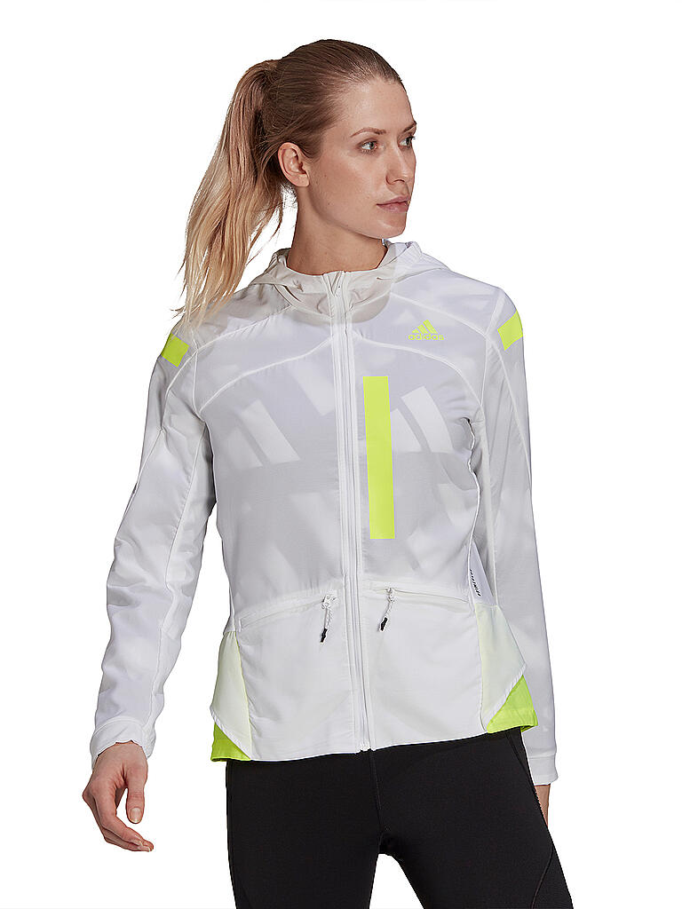 ADIDAS | Damen Laufjacke Marathon Translucent | weiß