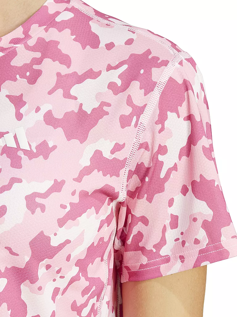 ADIDAS | Damen Laufshirt Own the Run Camo | pink