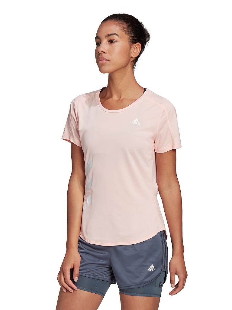 ADIDAS | Damen Laufshirt Run It 3-Streifen Fast | rosa