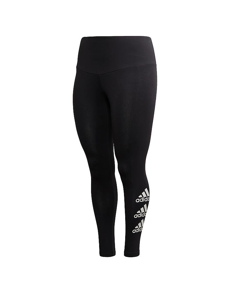 ADIDAS Damen Legging Stacked Logo (PlusSize) schwarz