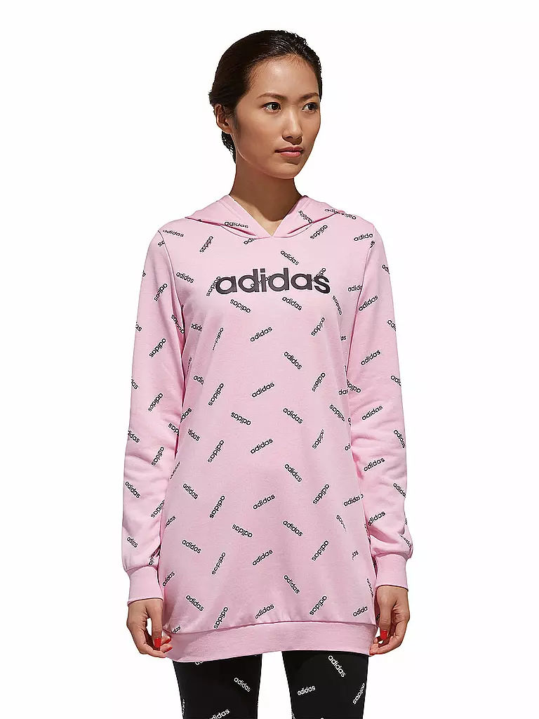 ADIDAS | Damen Long-Hoodie Graphic | rosa
