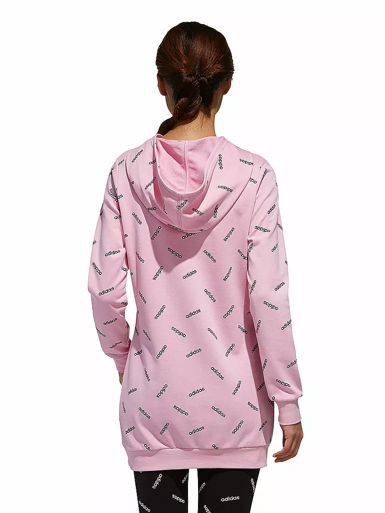 ADIDAS | Damen Long-Hoodie Graphic | rosa