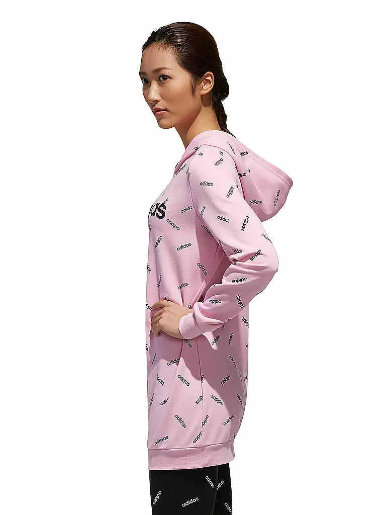 ADIDAS | Damen Long-Hoodie Graphic | rosa