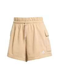 ADIDAS | Damen Short French Terry Cargo | camel
