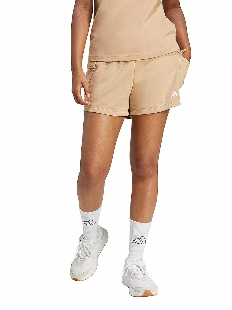 ADIDAS | Damen Short French Terry Cargo | camel