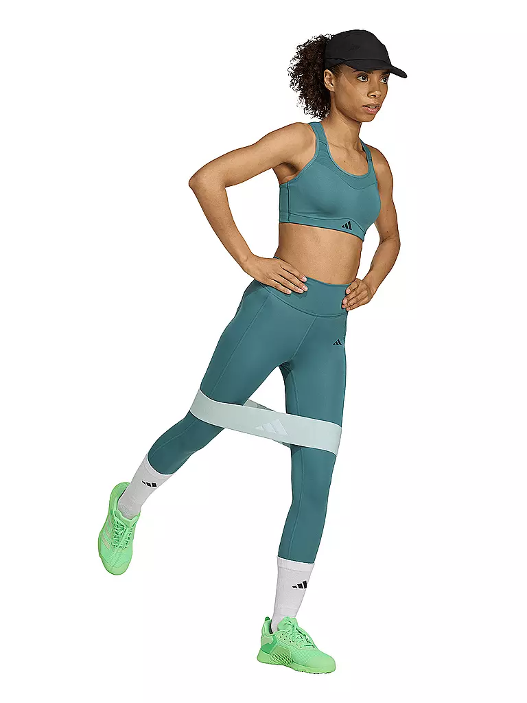 ADIDAS | Damen Sport-BH 	TLRD Impact Training High Support | petrol
