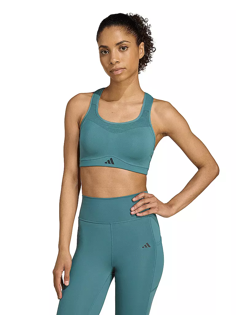 ADIDAS | Damen Sport-BH 	TLRD Impact Training High Support | petrol