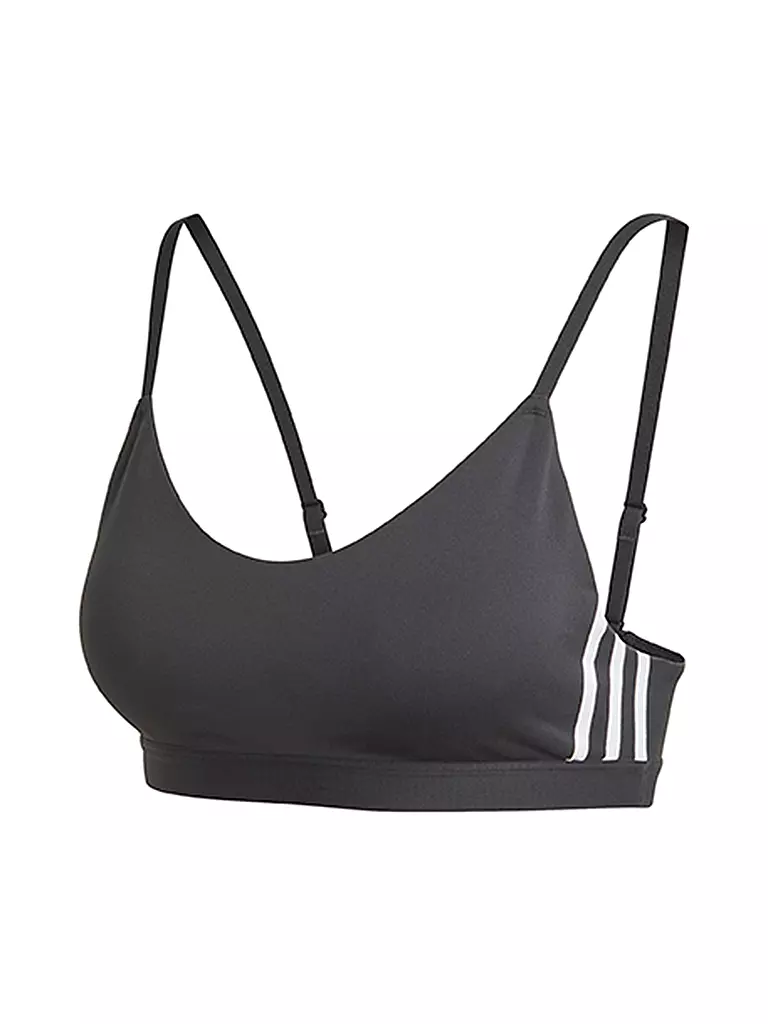 ADIDAS | Damen Sport-BH All Me 3-Streifen Low Support | schwarz