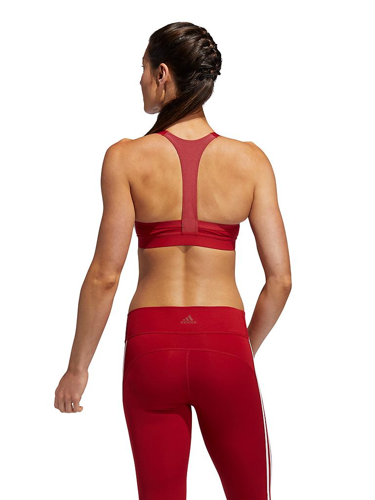 ADIDAS Damen Sport-BH All Me 3-Streifen Low Support rot | XS