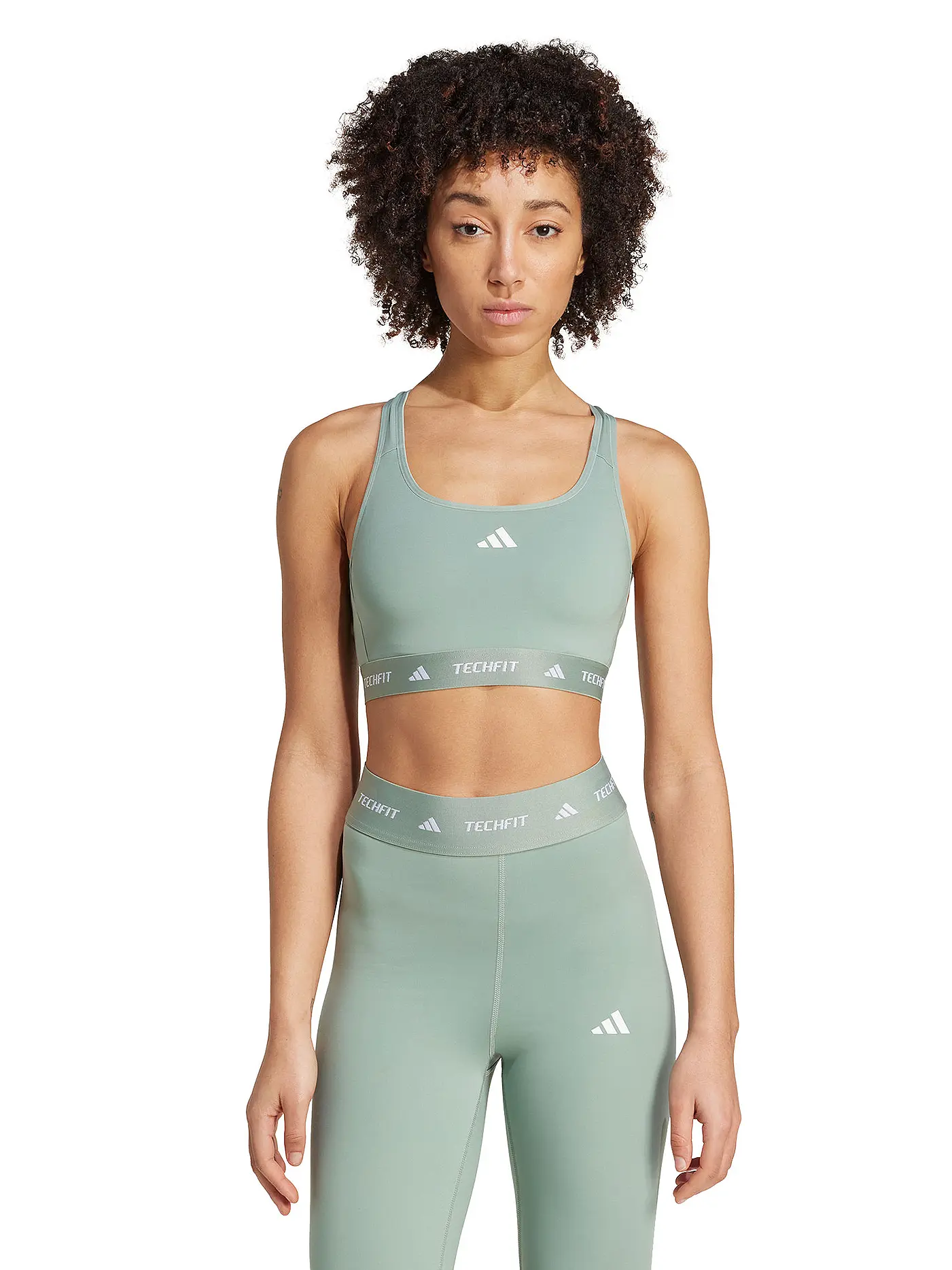 ADIDAS | Damen Sport-BH Medium Support | hellgrün