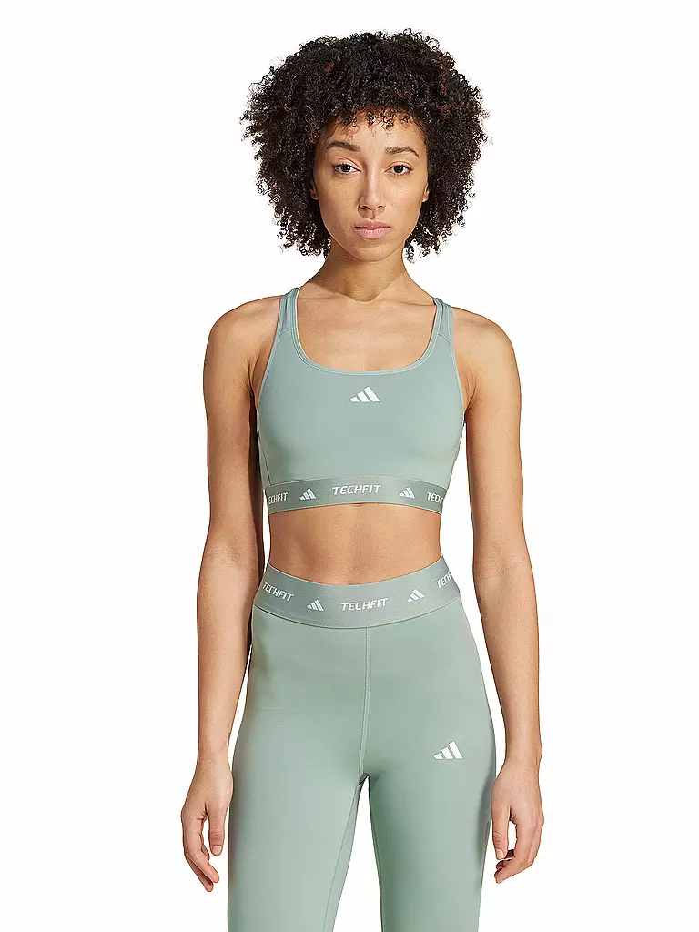 ADIDAS | Damen Sport-BH Medium Support | hellgrün