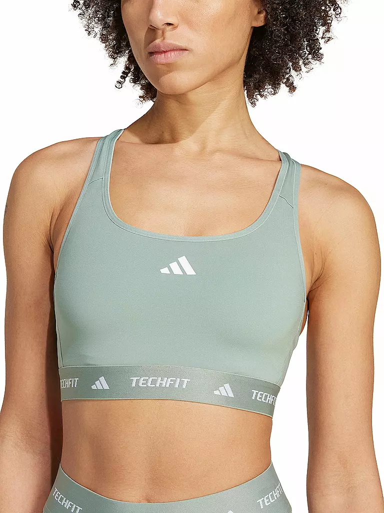 ADIDAS | Damen Sport-BH Medium Support | hellgrün