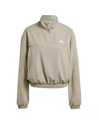 ADIDAS | Damen Sweater 1/4 Zip | camel