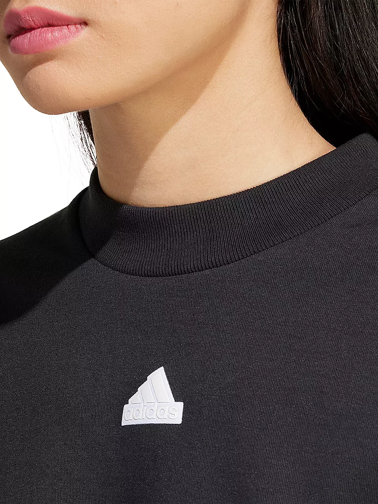 ADIDAS | Damen Sweater 3S Crop | schwarz