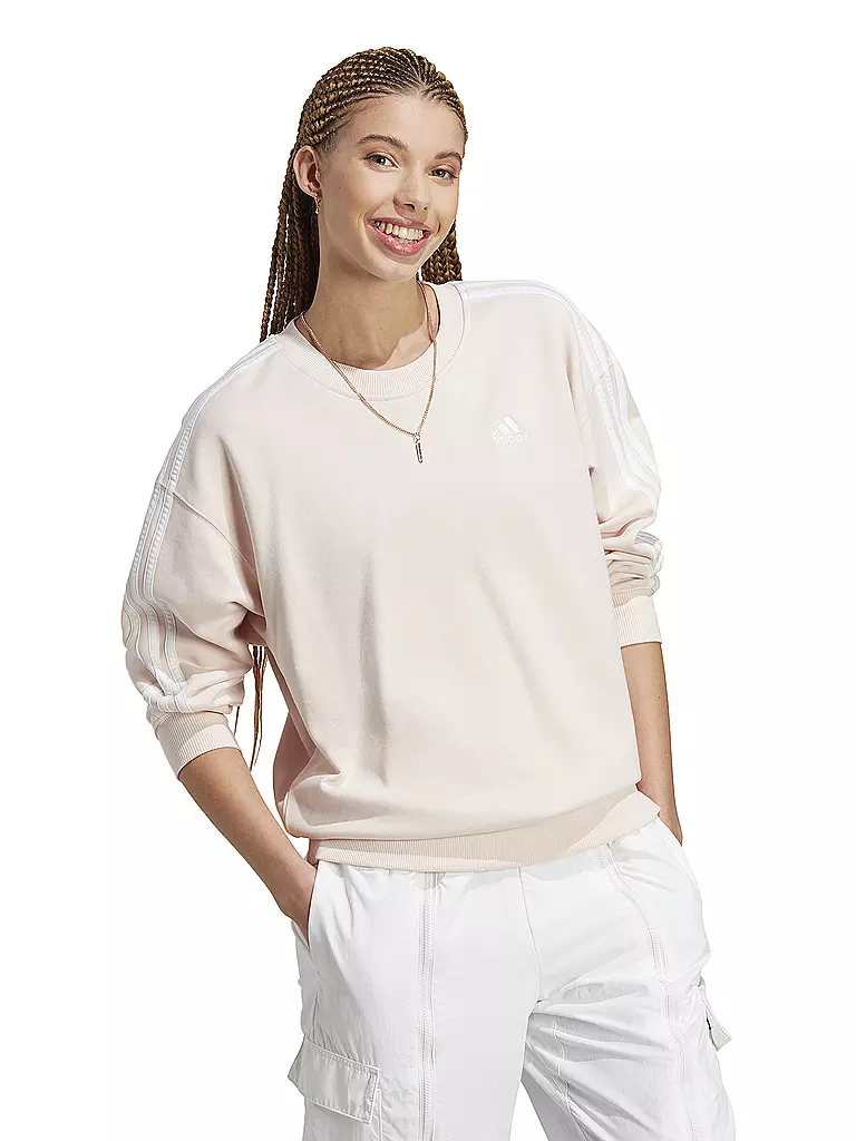 ADIDAS | Damen Sweater Essentials 3-Stripes  | beige