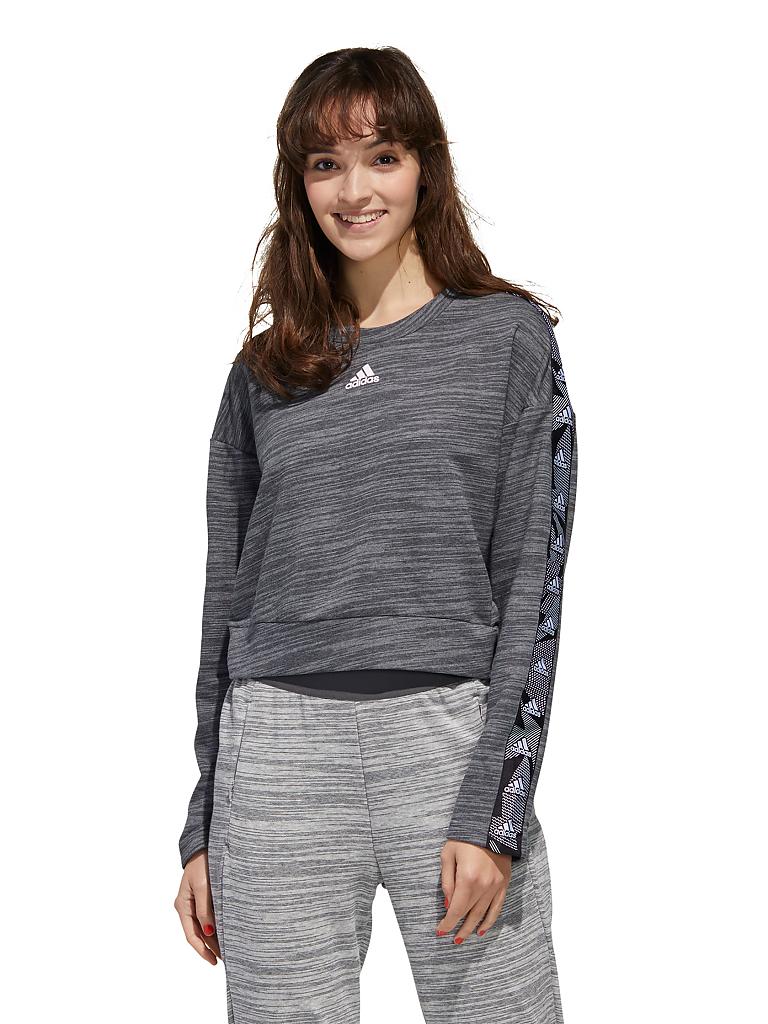 ADIDAS | Damen Sweater Essentials Logo Tape | grau