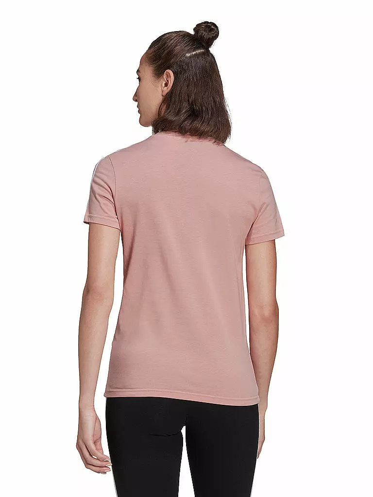 ADIDAS | Damen T-Shirt 3-Streifen | rosa