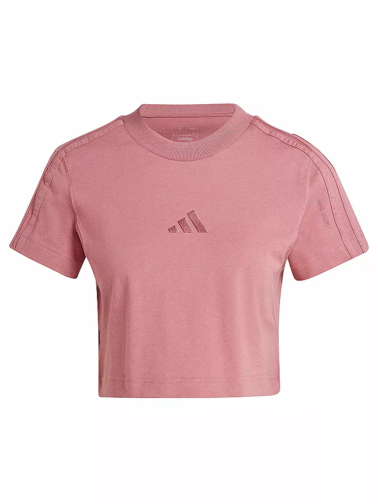 ADIDAS | Damen T-Shirt ALL SZN 3-Streifen Cropped | rosa