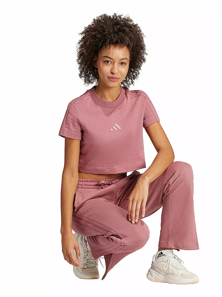 ADIDAS | Damen T-Shirt ALL SZN 3-Streifen Cropped | rosa