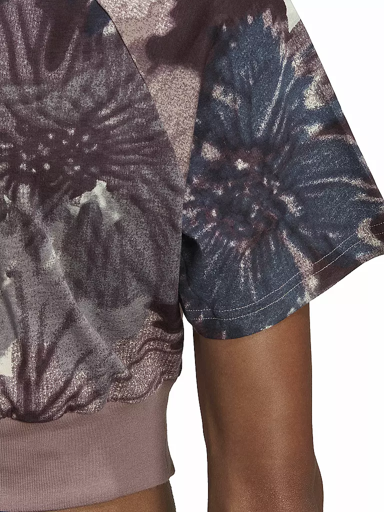 ADIDAS | Damen T-Shirt Allover Print Cropped | beere