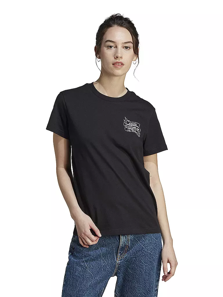 ADIDAS | Damen T-Shirt Brand Love Graphic | schwarz