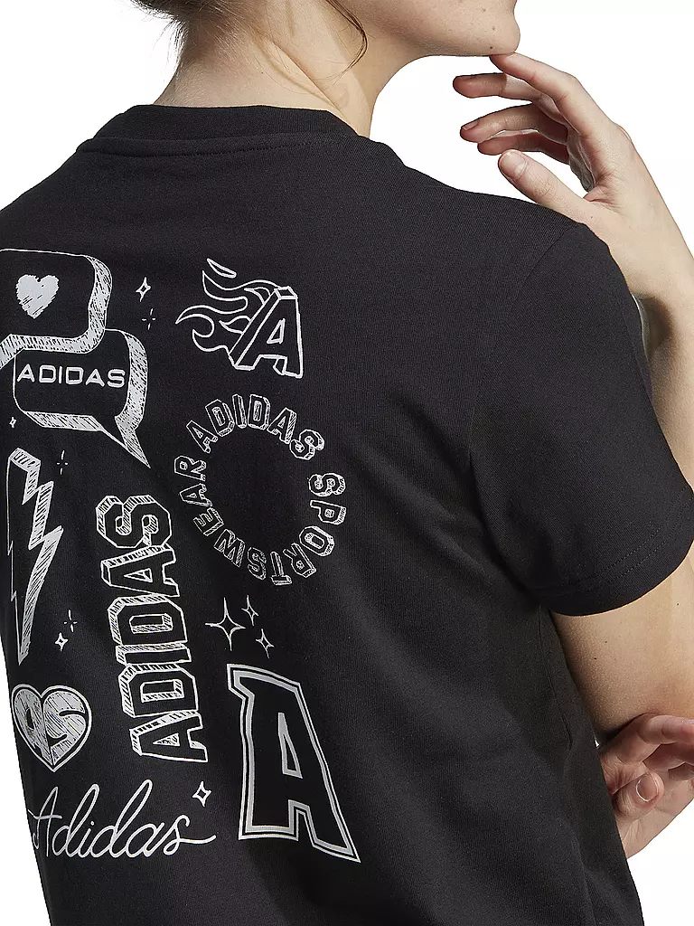 ADIDAS | Damen T-Shirt Brand Love Graphic | rosa