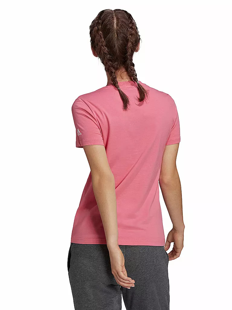 ADIDAS | Damen T-Shirt Essential Slim Logo | rosa