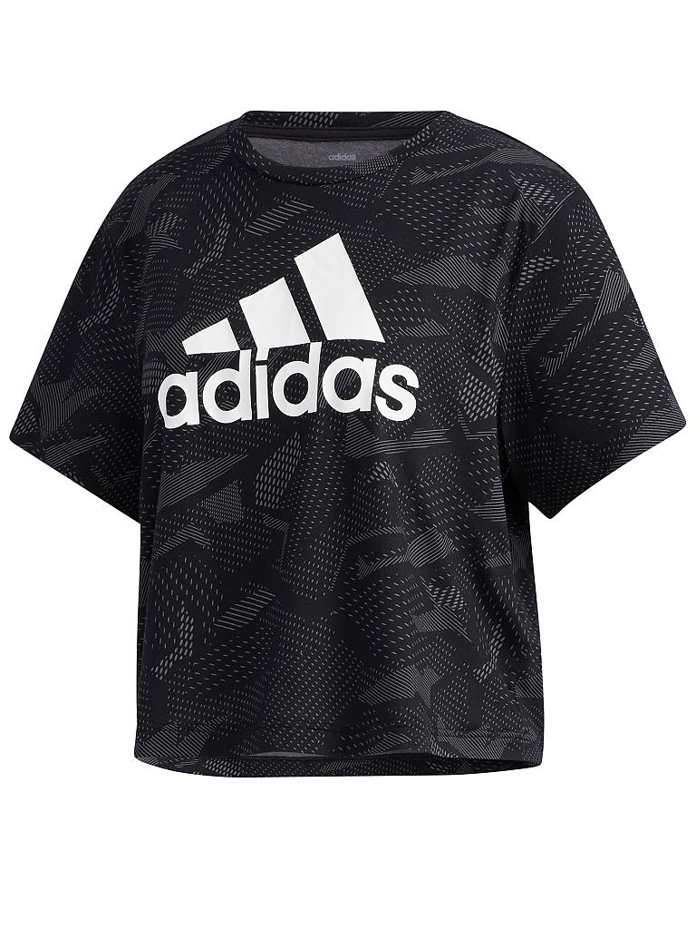 ADIDAS | Damen T-Shirt Essentials Allover Print | schwarz