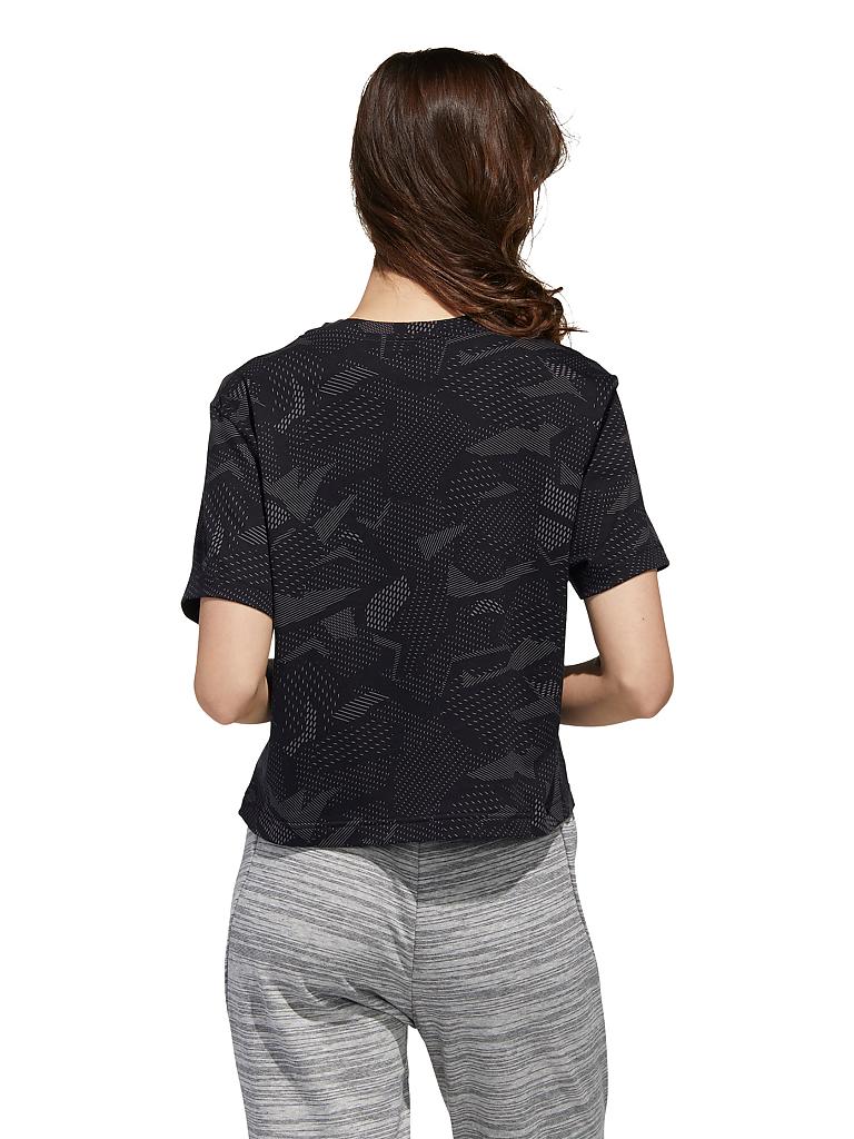 ADIDAS | Damen T-Shirt Essentials Allover Print | schwarz