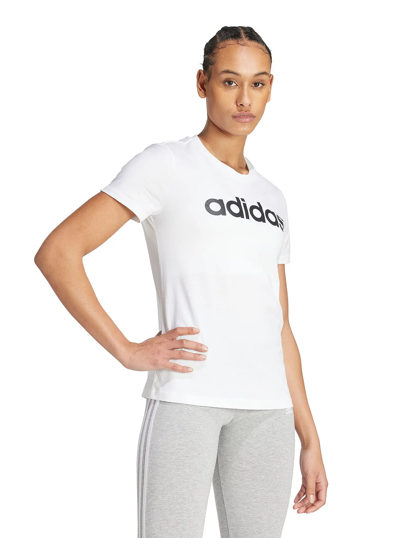 ADIDAS | Damen T-Shirt Essentials Slim | weiss