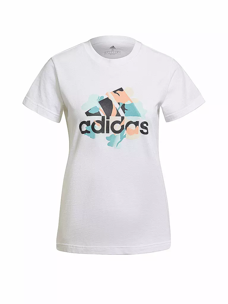ADIDAS | Damen T-Shirt Floral | weiß