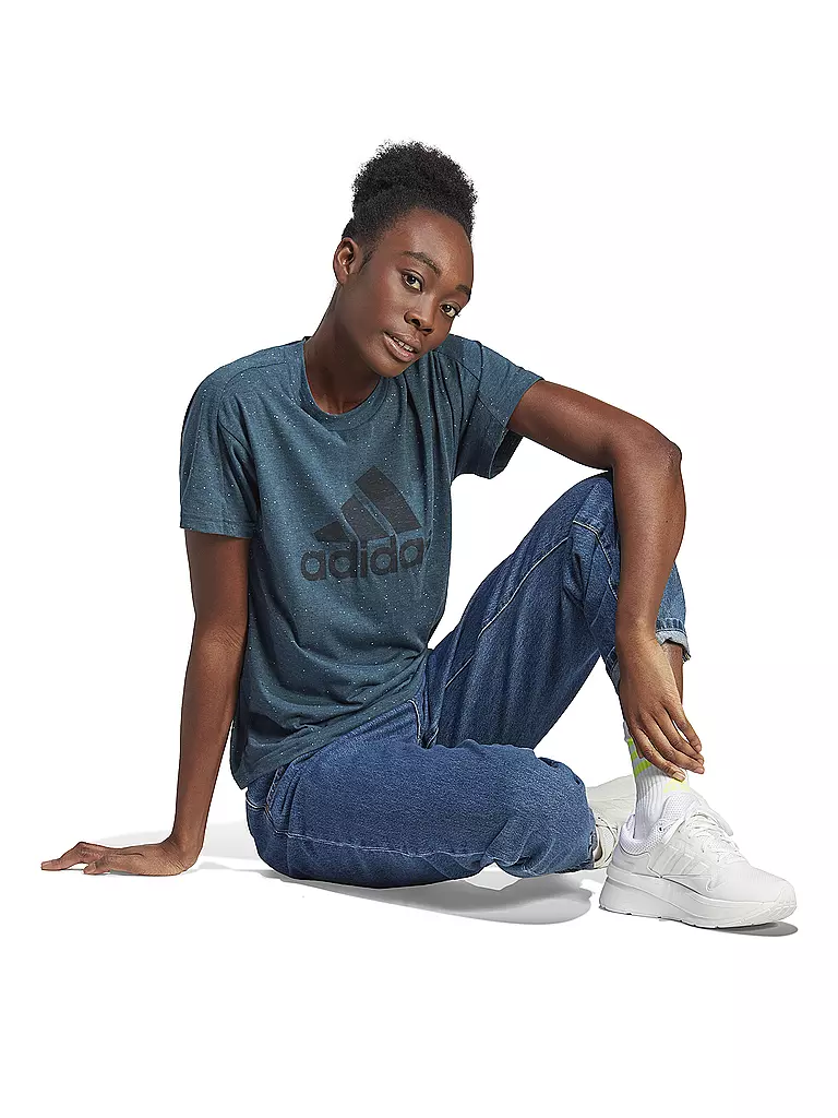 ADIDAS | Damen T-Shirt Future Icons Winners 3.0 | petrol
