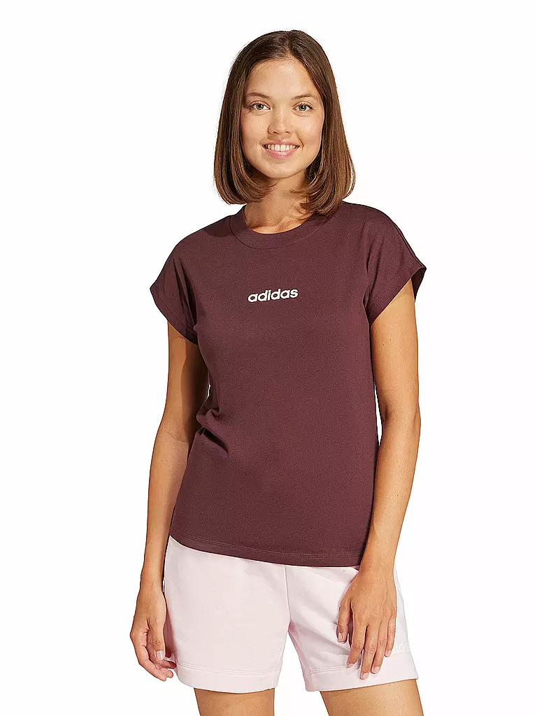 ADIDAS | Damen T-Shirt LIN SJ T | dunkelrot
