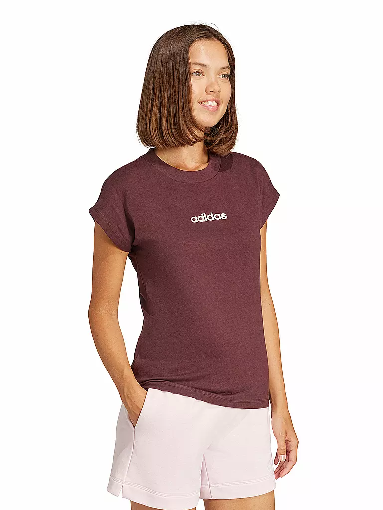 ADIDAS | Damen T-Shirt LIN SJ T | dunkelrot