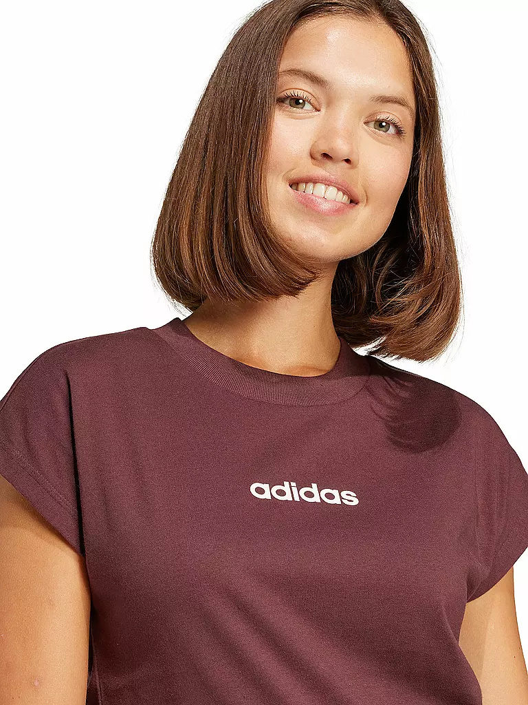 ADIDAS | Damen T-Shirt LIN SJ T | dunkelrot