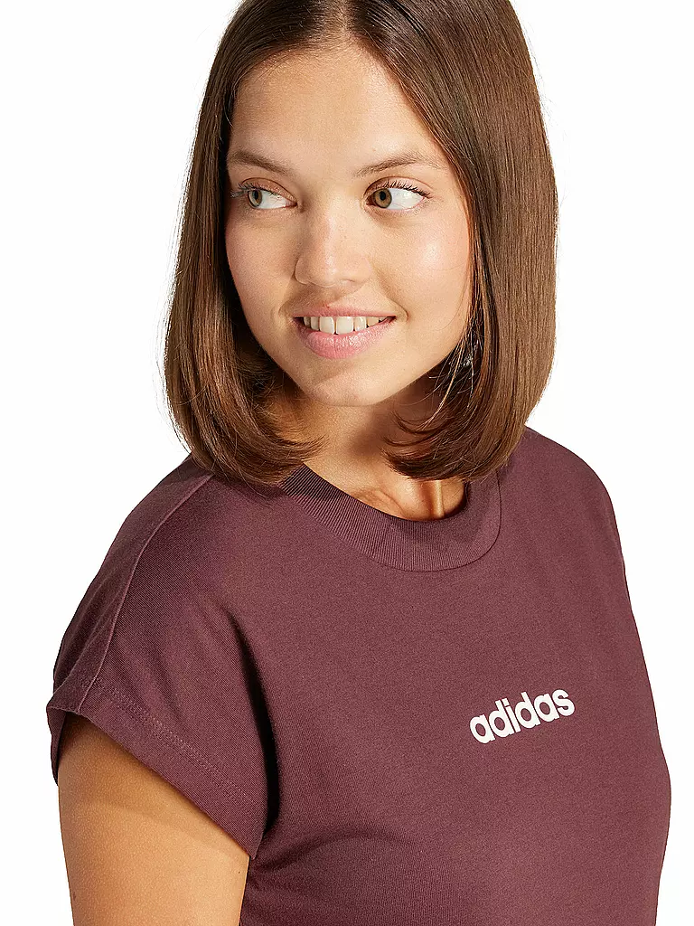 ADIDAS | Damen T-Shirt LIN SJ T | dunkelrot