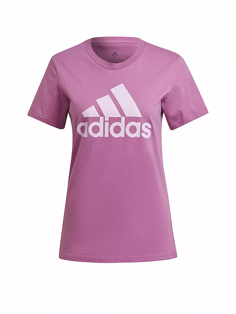 ADIDAS | Damen T-Shirt Loungewear Essentials Logo  | beere