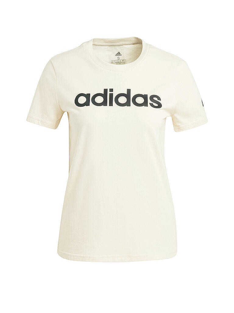 ADIDAS | Damen T-Shirt LOUNGEWEAR Essentials Slim Logo | beige