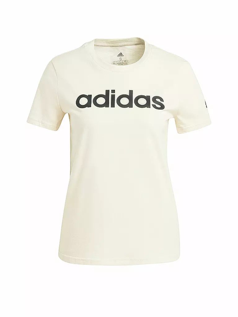 ADIDAS | Damen T-Shirt LOUNGEWEAR Essentials Slim Logo | beige