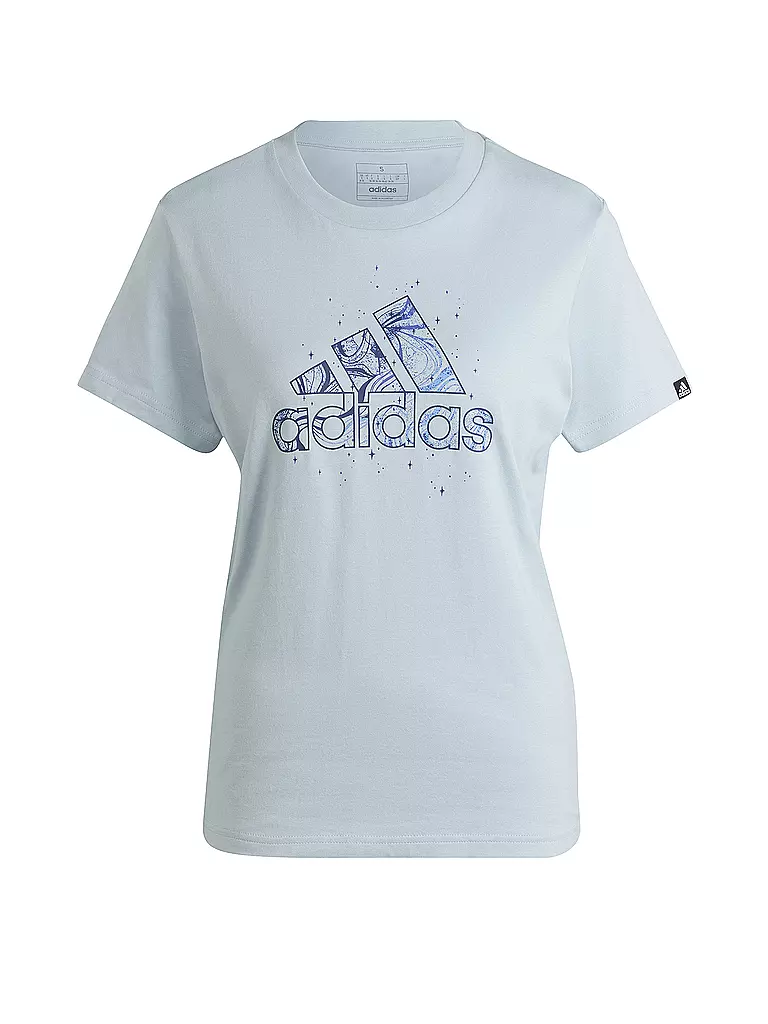 ADIDAS | Damen T-Shirt Mystic Nature Graphic | hellblau