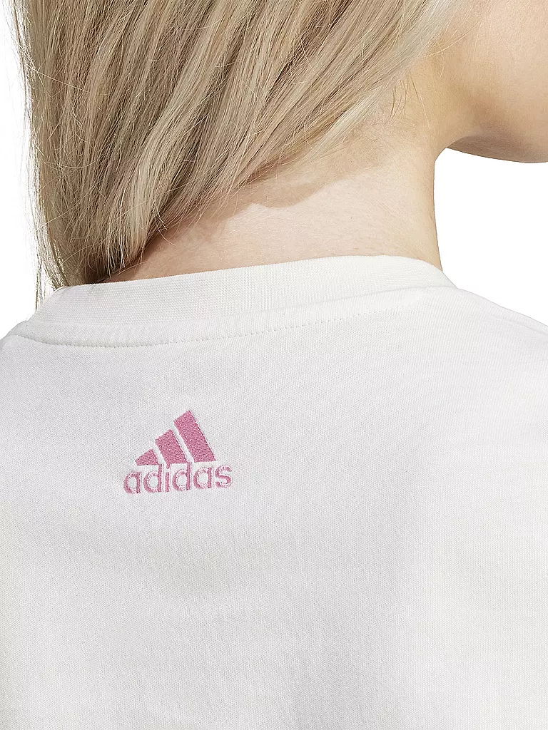 ADIDAS | Damen T-Shirt Soft Side Linear | creme