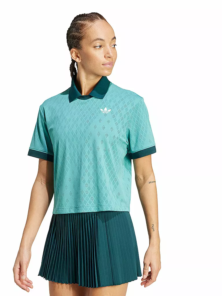 ADIDAS | Damen Tennispolo Pro Original | petrol