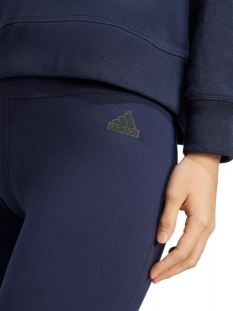 ADIDAS | Damen Tight Signature Graphic Print High-Waisted 7/8 | dunkelblau