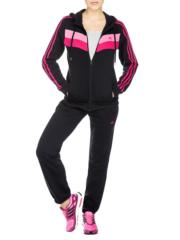 Adidas Damen Trainings Anzug Mit Kapuze Zeno Cotton Suit Schwarz Xs