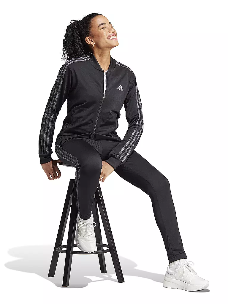 ADIDAS | Damen Trainingsanzug 3-Streifen | schwarz