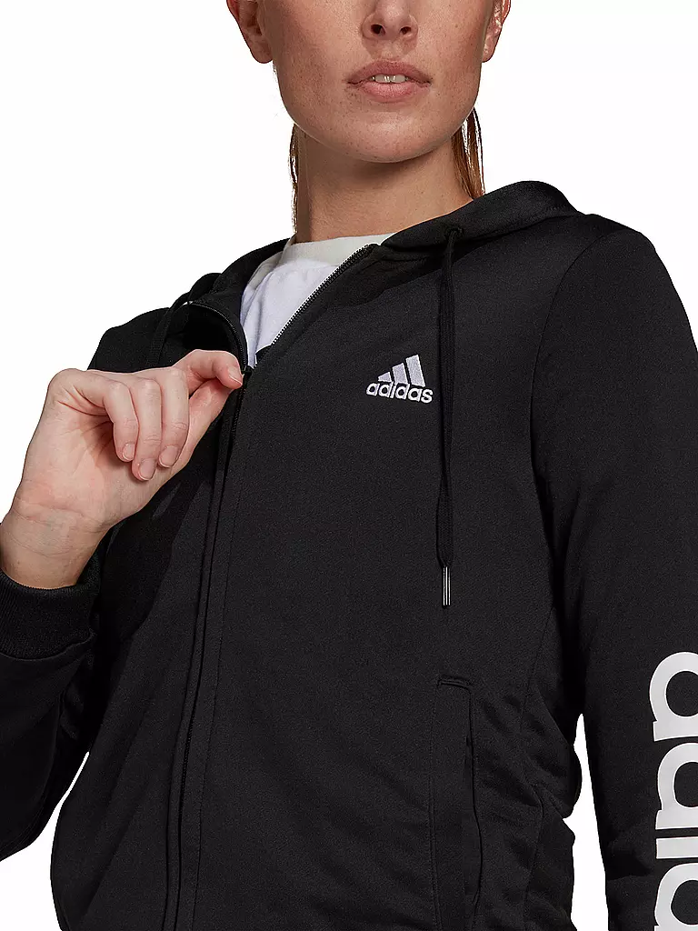 ADIDAS | Damen Trainingsanzug Essentials Logo | schwarz