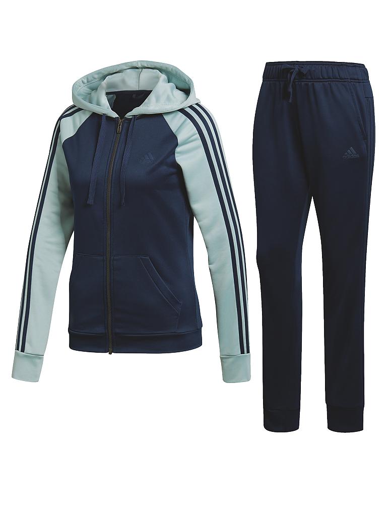 adidas trainingsanzug blau damen