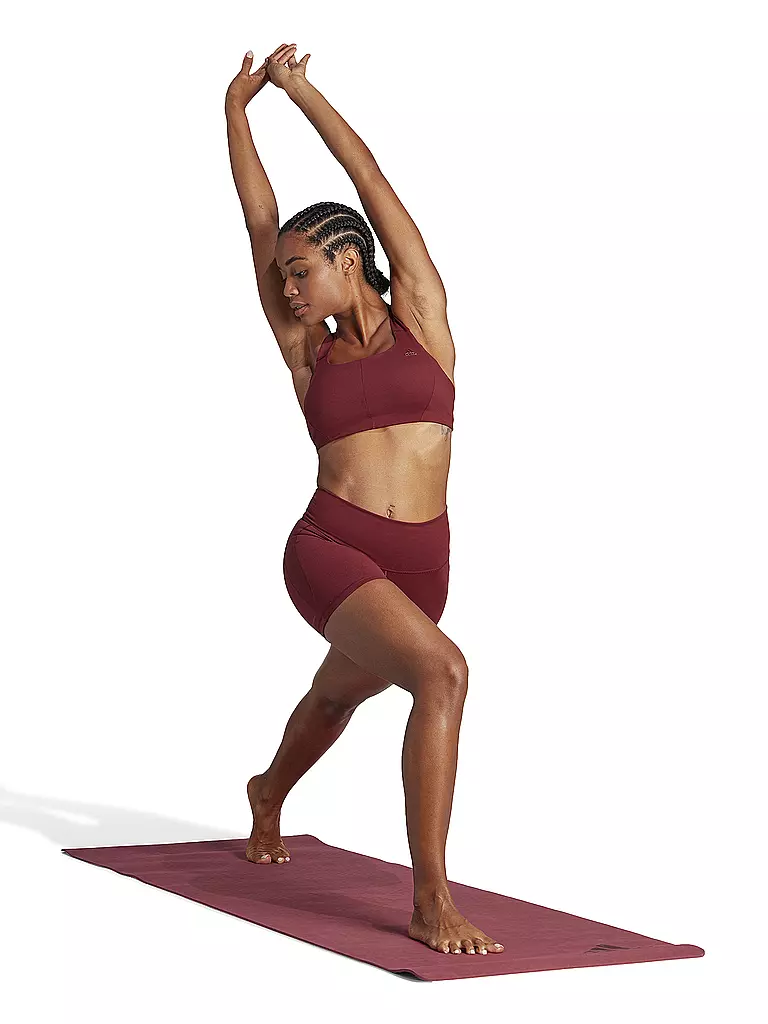 ADIDAS | Damen Yoga Radler Yoga Studio Five-Inch kurz | dunkelrot