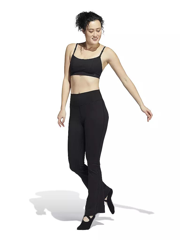 ADIDAS | Damen Yogahose Jazzpanz Studio Flared | schwarz