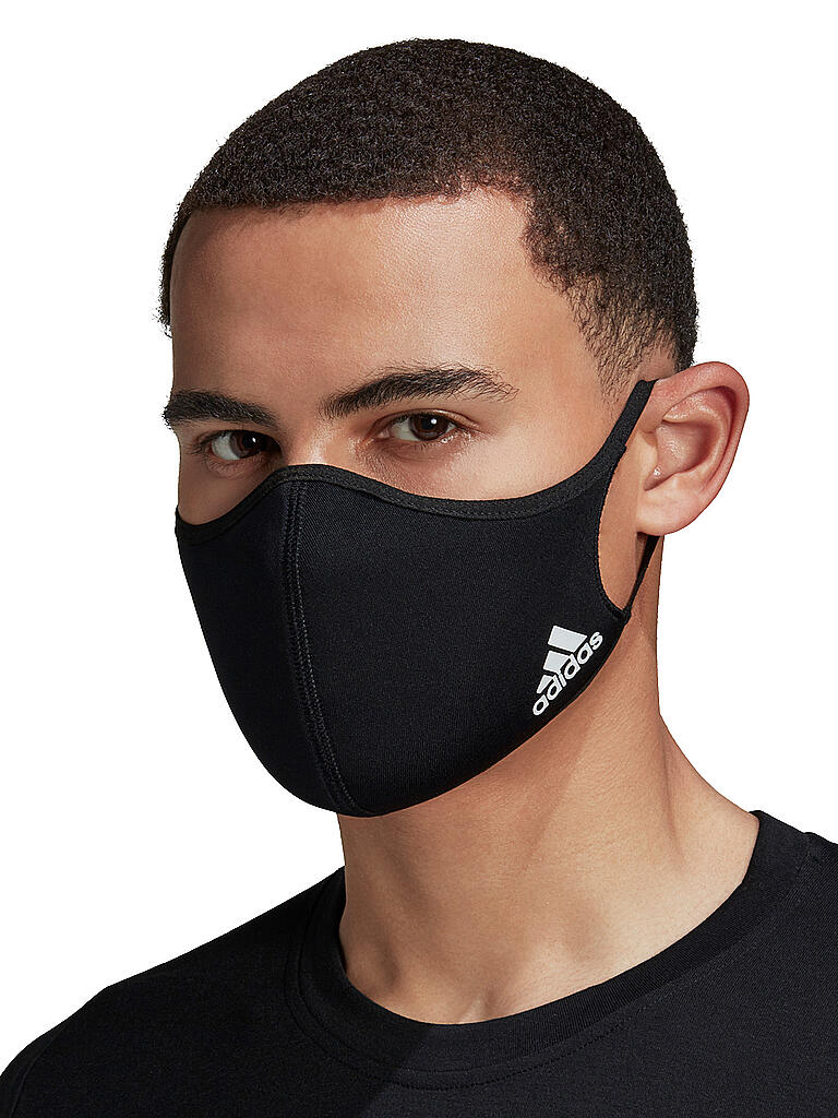 ADIDAS | Face Cover M/L 3er Pack | schwarz